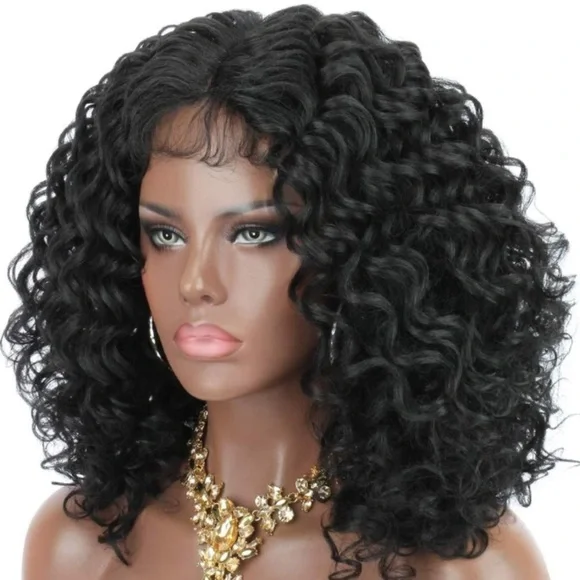 Short Afro Kinky Curly Lace Wigs
